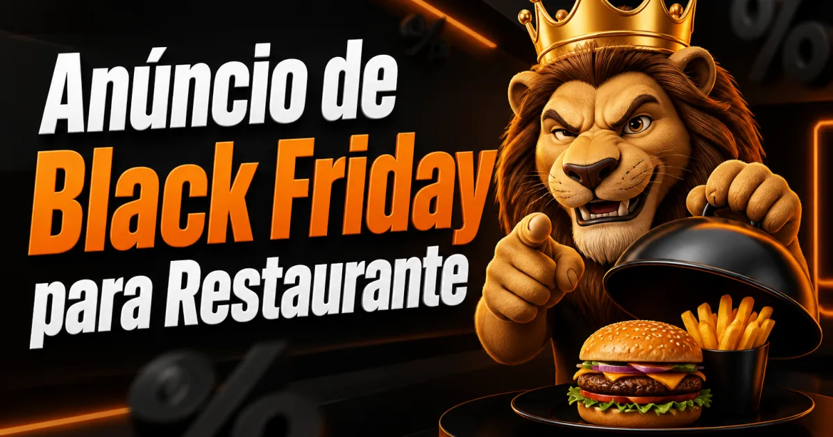 Anúncio de Black Friday para Restaurante