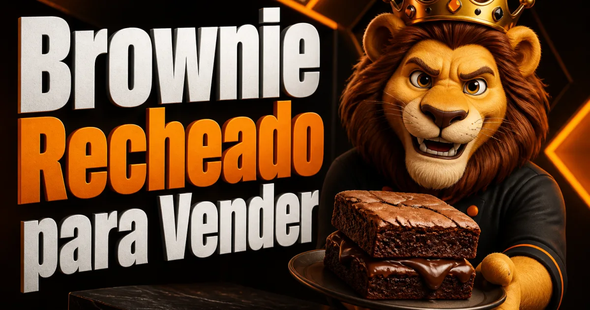 Brownie Recheado para Vender