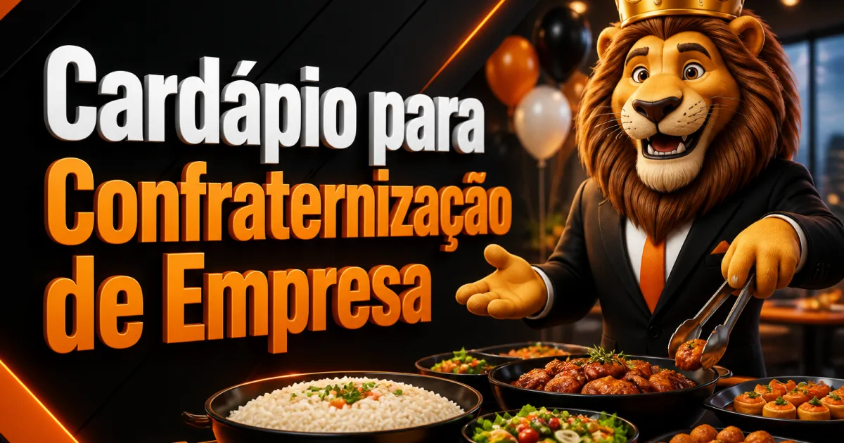 Cardápio para Confraternização de Empresa