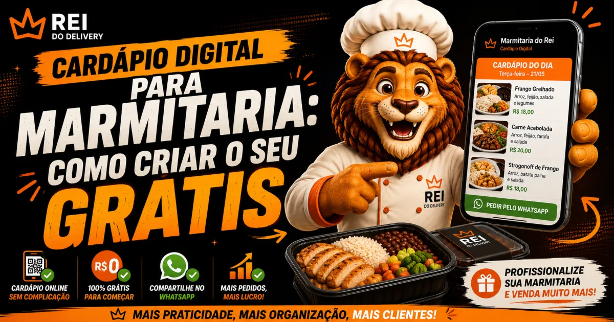 Cardápio digital para marmitaria