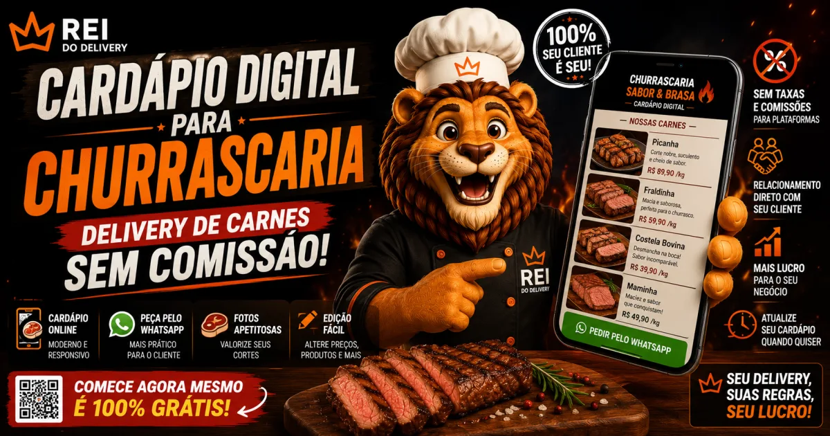 Cardápio digital para churrascaria
