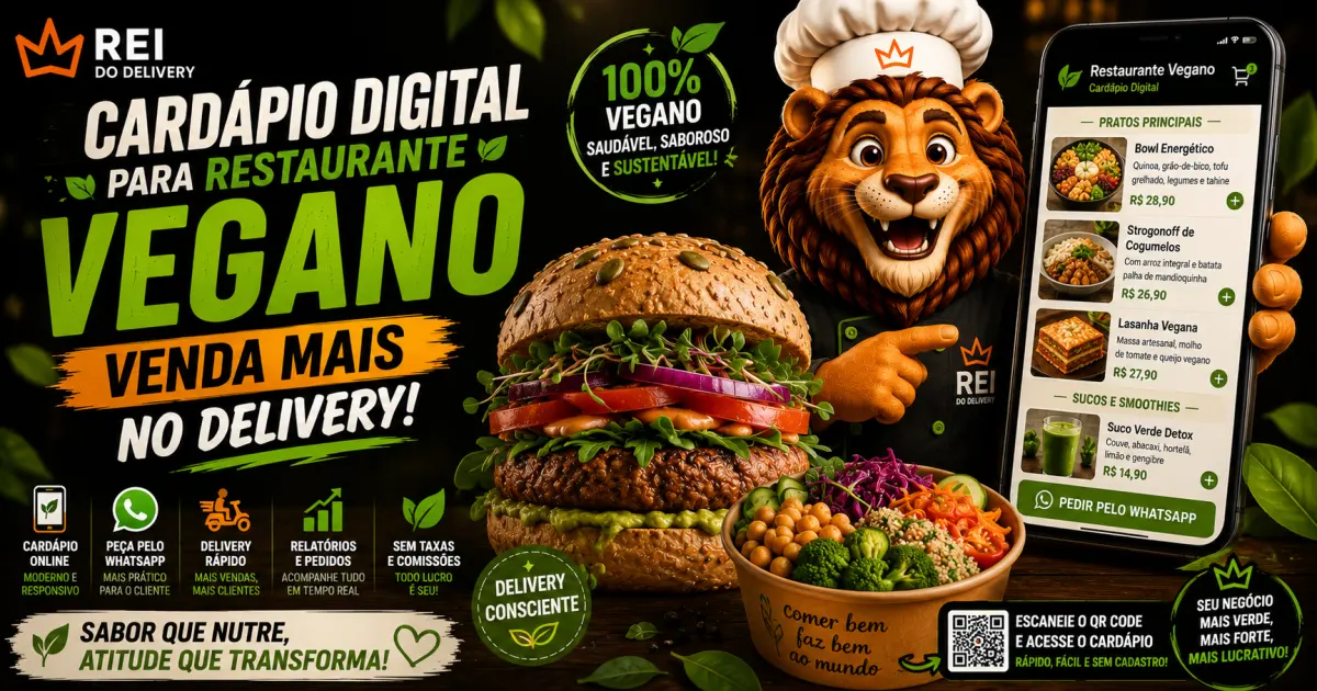 Cardápio digital para restaurante vegano