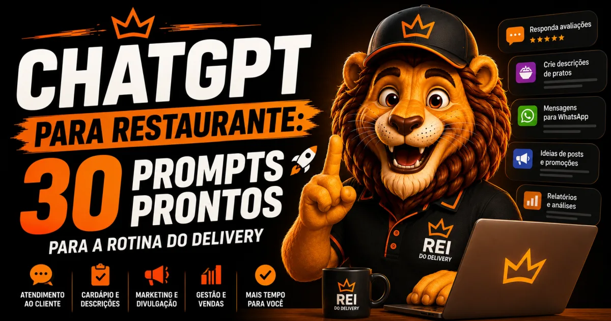 dono de restaurante usando ChatGPT no celular