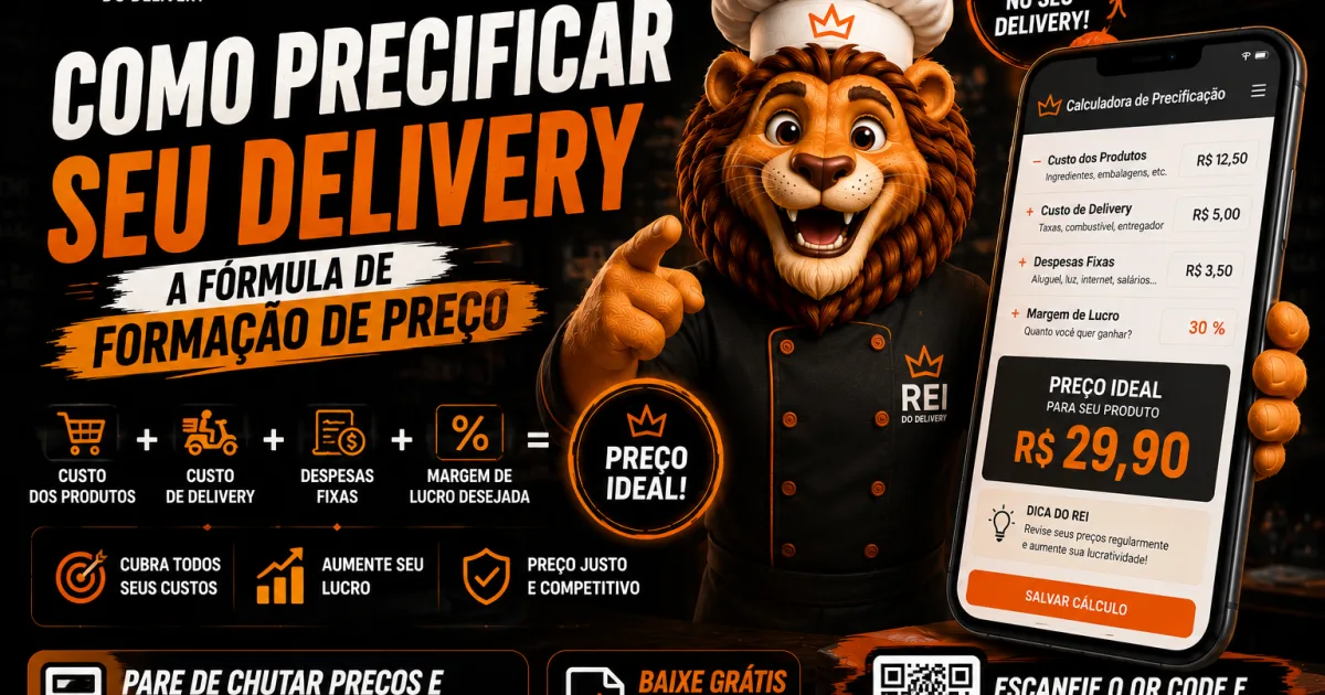Como precificar delivery com a formula de formacao de preco