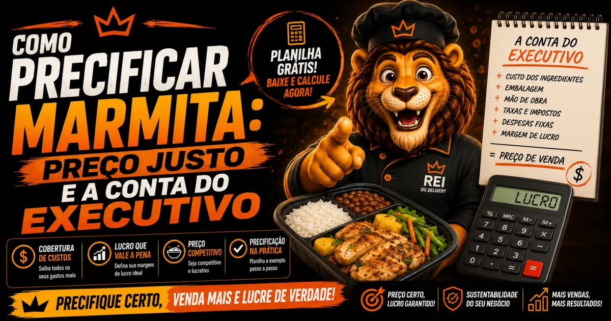 marmitas alinhadas com etiquetas de preco