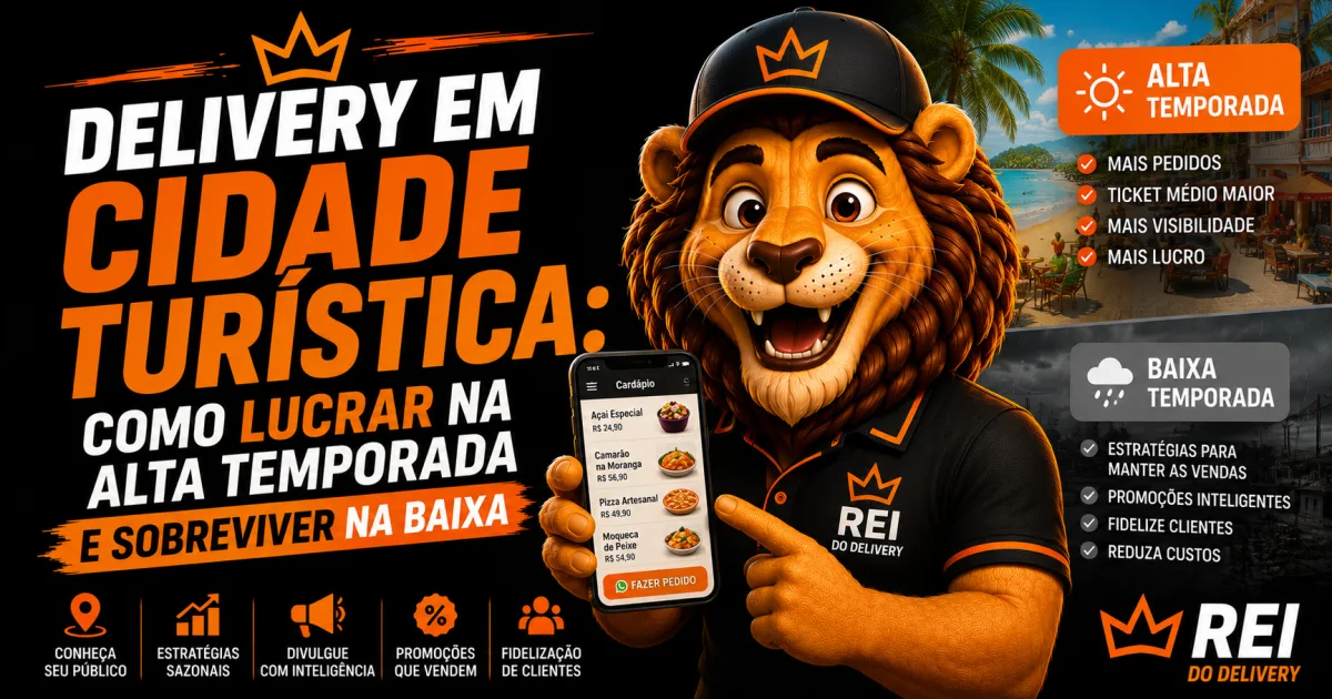 Delivery em cidade turistica de praia
