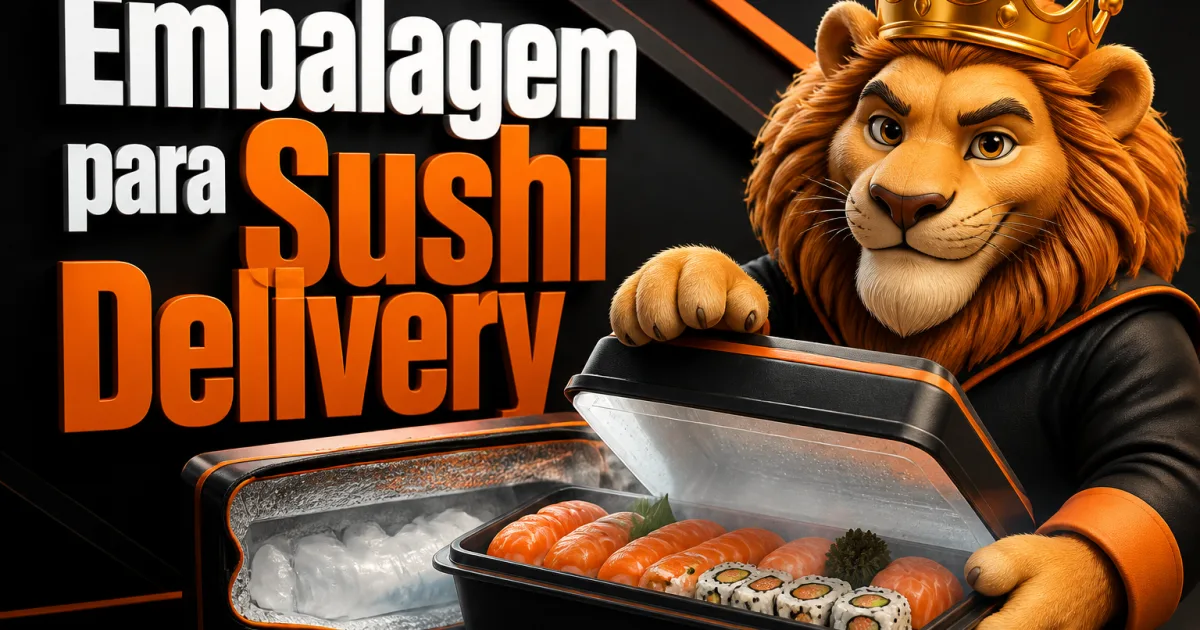 Embalagem para Sushi Delivery: Como o Peixe Chega Fresco (Cadeia de Frio, Tipos e Custo por Pedido)