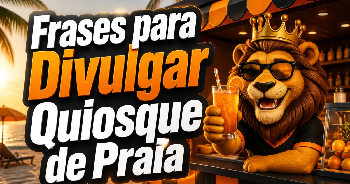 Frases para Divulgar Quiosque de Praia