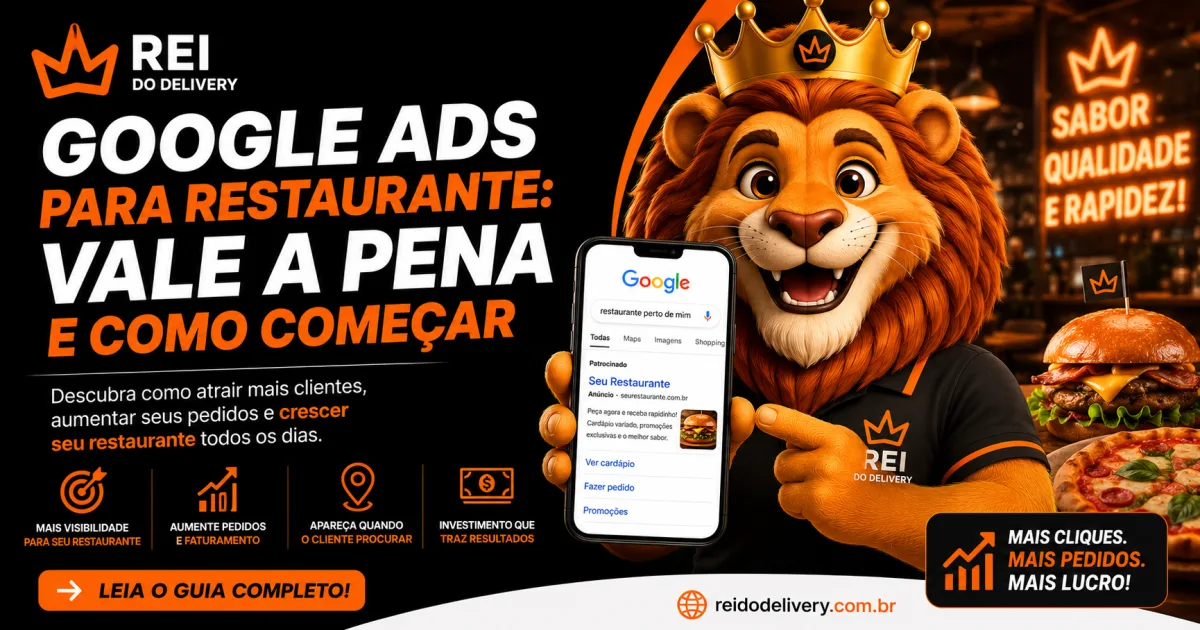 Anúncio do Google Ads para restaurante em busca local