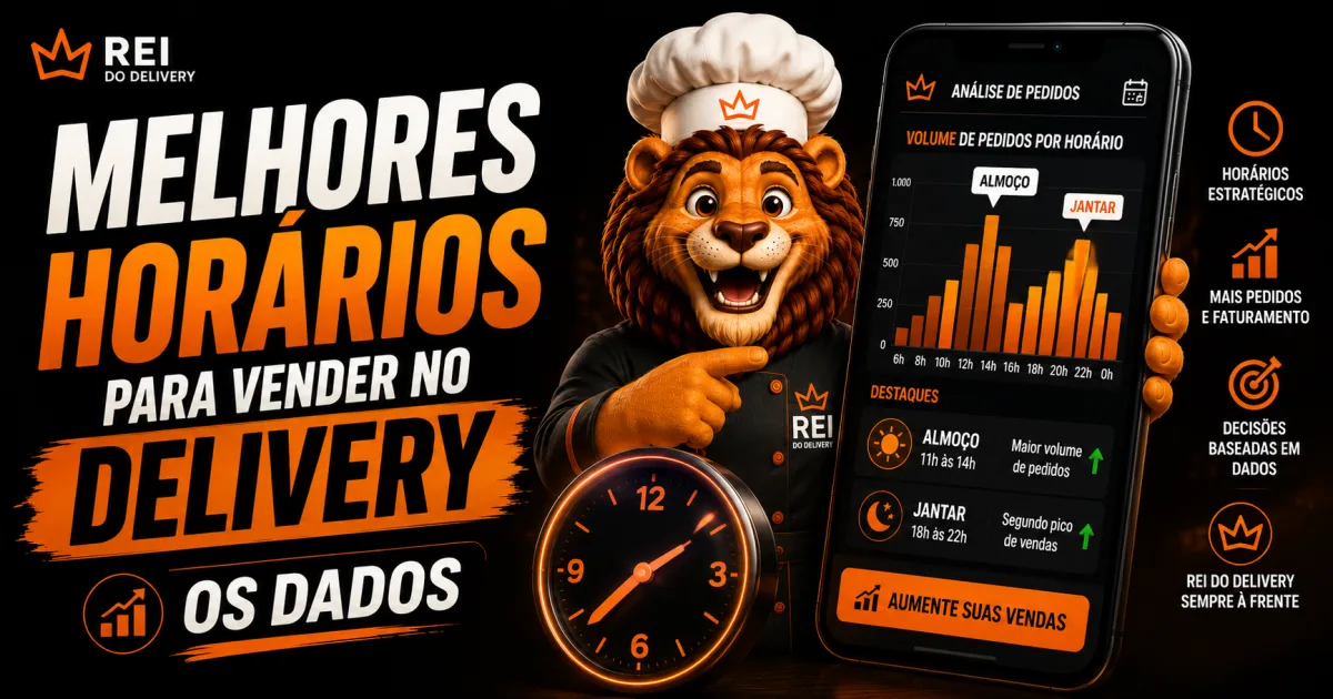 Melhores horarios para vender no delivery