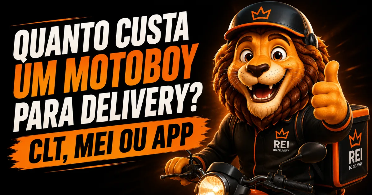 Quanto custa um motoboy para delivery