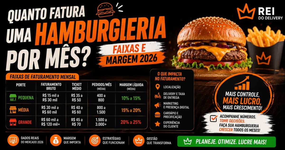 quanto fatura uma hamburgueria por mês