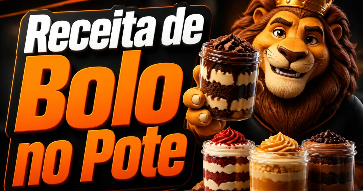 Receita de Bolo no Pote