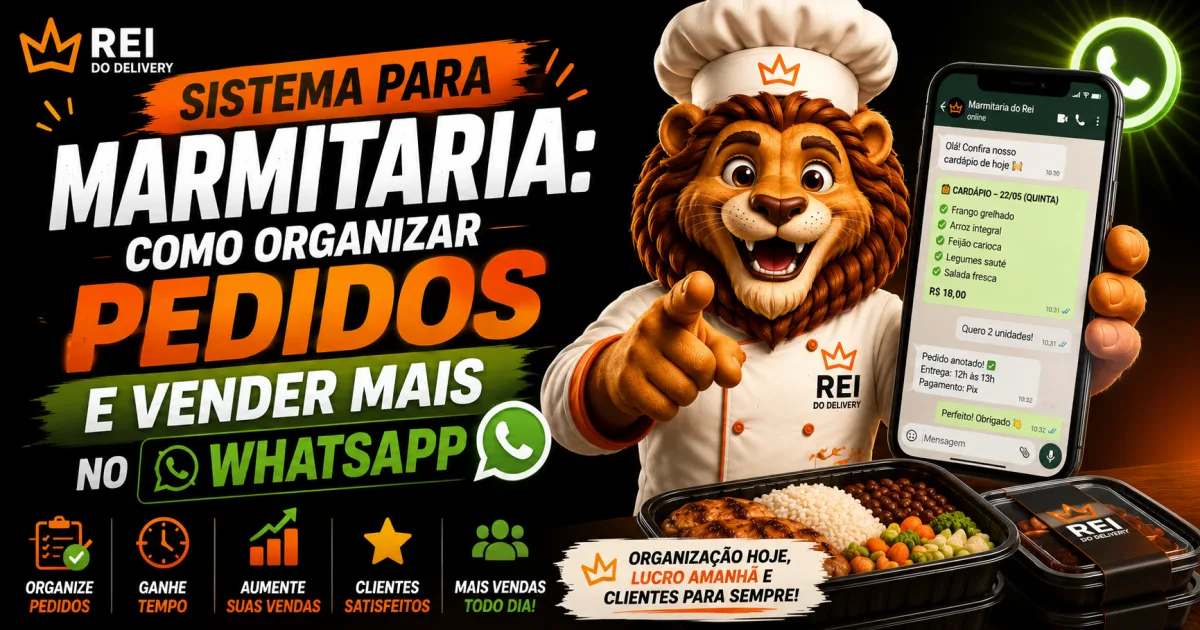Sistema para marmitaria com cardápio digital