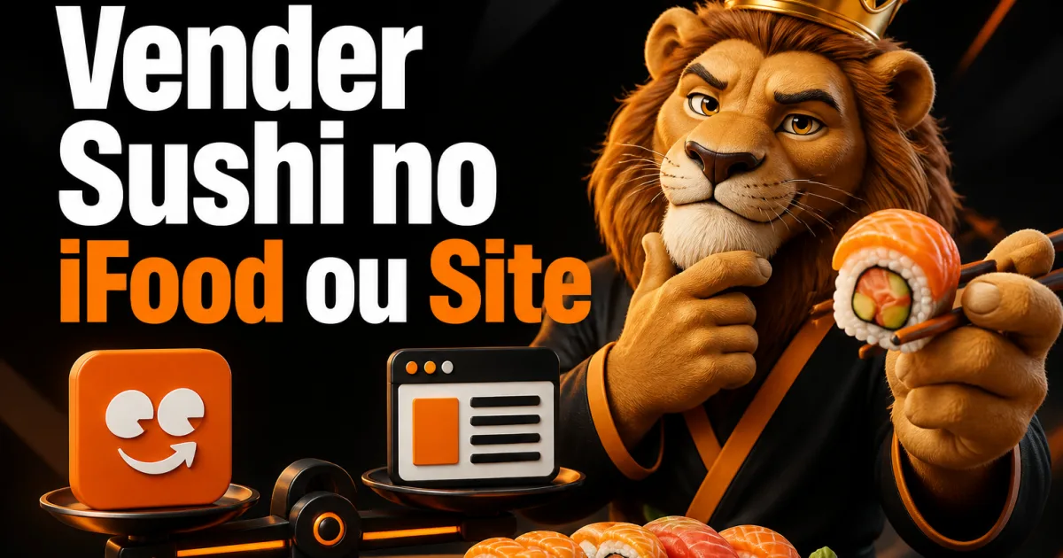 Vender Sushi no iFood ou Site Próprio? A Conta da Comissão no Pedido de Ticket Alto