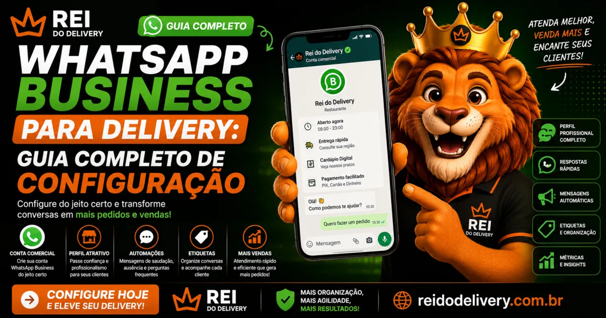 Catálogo de produtos no WhatsApp Business para delivery