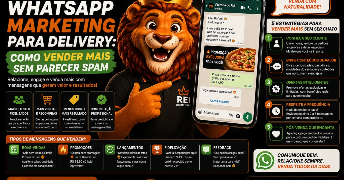 WhatsApp marketing para delivery com catálogo