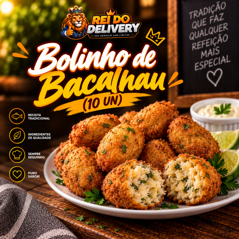 Bolinho de Bacalhau (10 un) - Restaurante Modelo