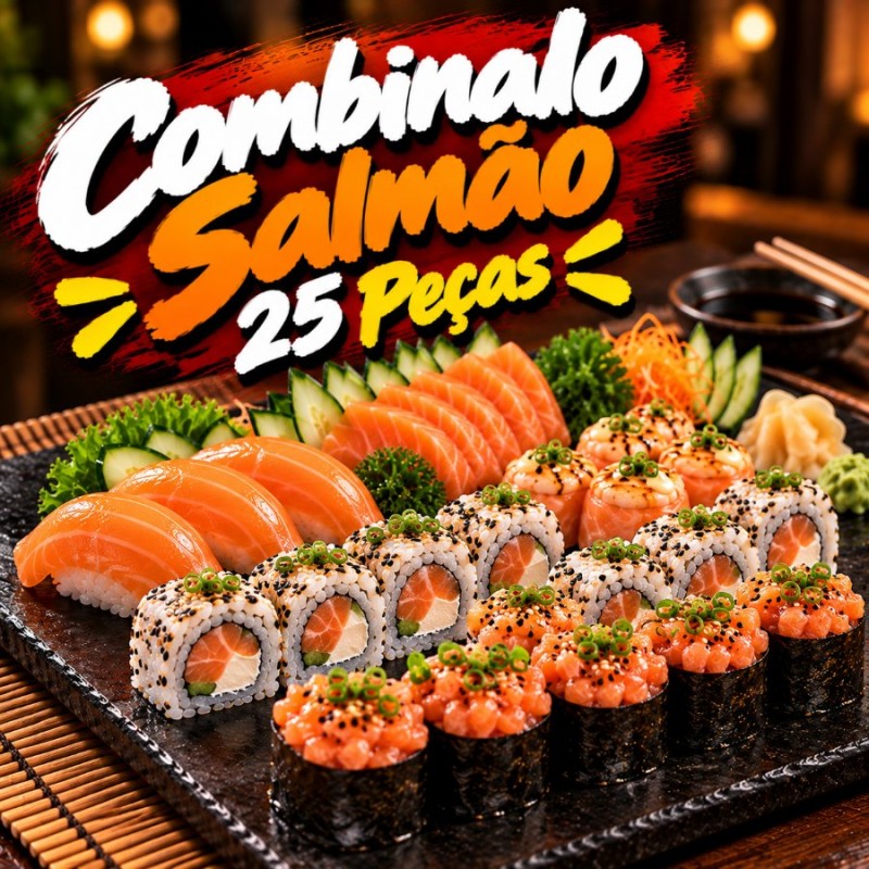 Combinado Salmão - Sushi