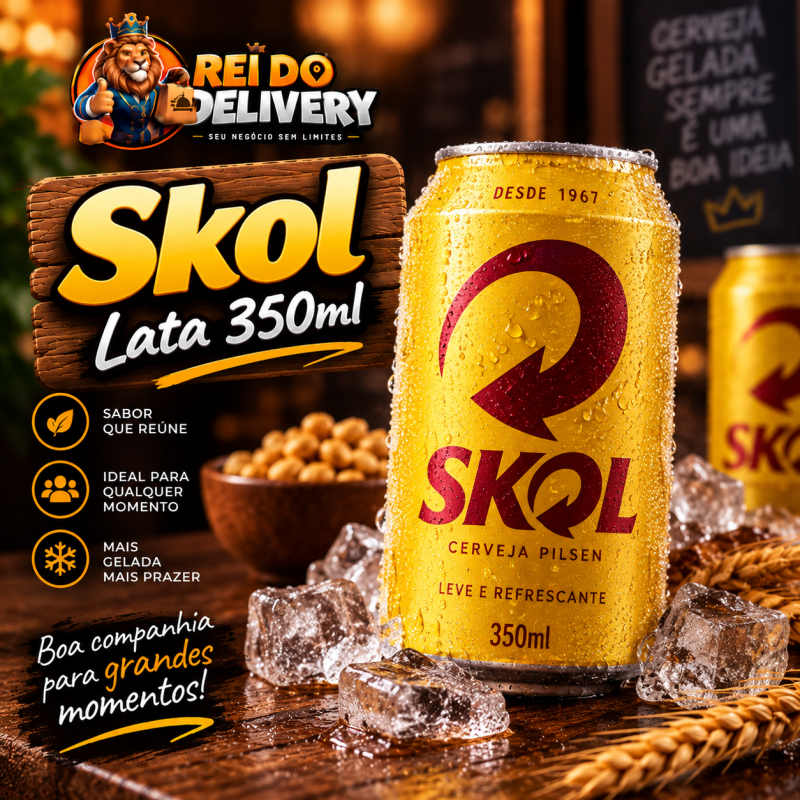 Skol Lata 350ml - Demonstração