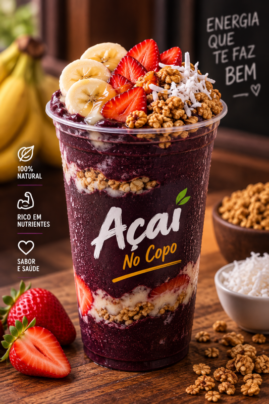 Açaí no Copo - Açaíteria Modelo