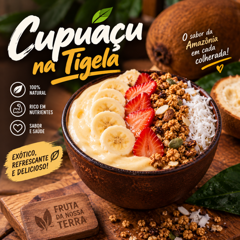 Cupuaçu na Tigela 500ml - Açaíteria Modelo