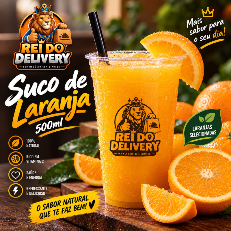 Suco de Laranja 500ml - Açaíteria Modelo